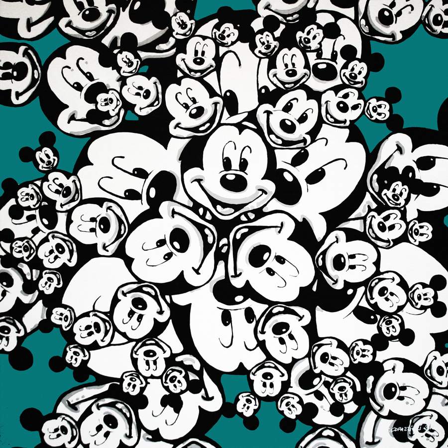 Guido Corazziari, Fractal Mickey, 2012, 90x90 cm